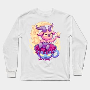 Pastel Goth Kawaii Baphomet Tea Long Sleeve T-Shirt